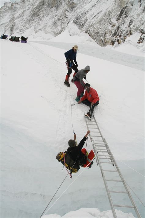 Falling Off Ladder In Khumbu Icefall Courtesy Of Bill Burke The Blog