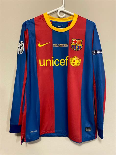 Barcelona Messi 2011 Ucl Final Long Sleeve Jersey 210retrosoccerjerseys