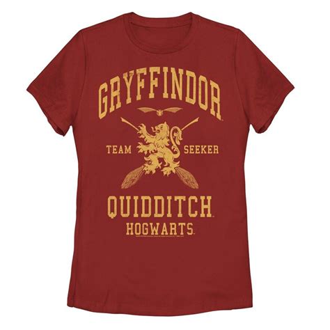 Juniors Harry Potter Gryffindor Team Seeker Quidditch Graphic Tee In