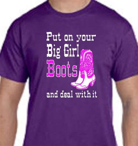 put on your big girl boots and deal with it girlie girl etsy