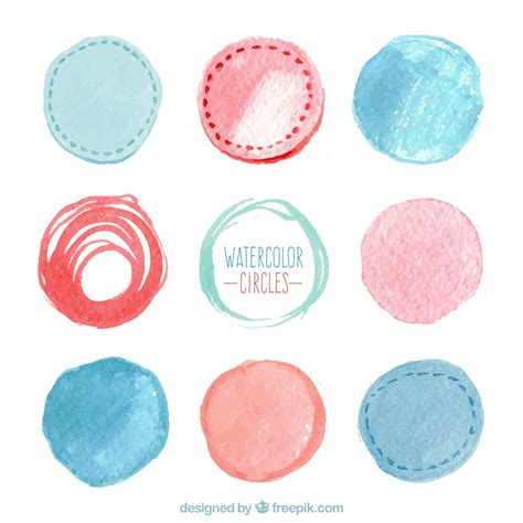 Premium Vector Watercolor Circles