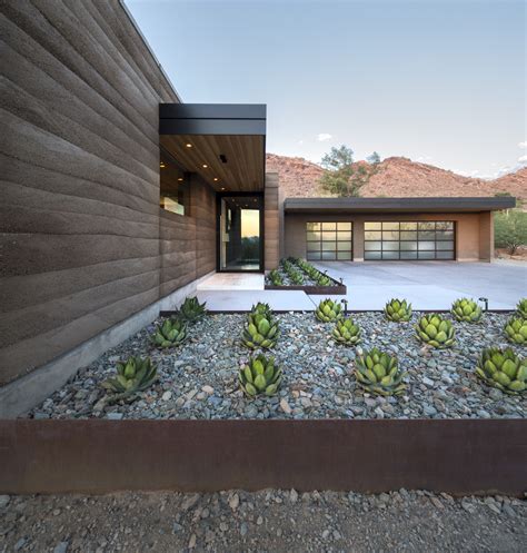 Rammed Earth Modern Kendle Design Collaborative Archdaily