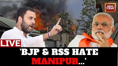 Rahul Gandhis Speech Live Manipur Is A Symbol Of Bjp And Rsss Hatred Bharat Jodo Nyay Yatra