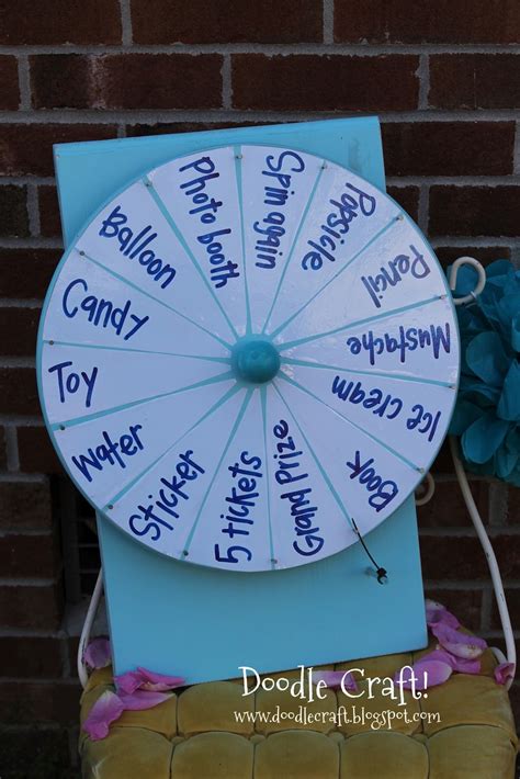 How to Make a DIY Spinner Prize Wheel! | Prize wheel diy, Prize wheel 