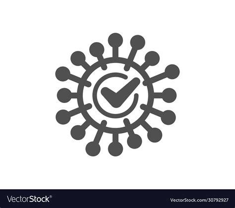 Confirmed Coronavirus Icon Covid 19 Virus Sign Vector Image