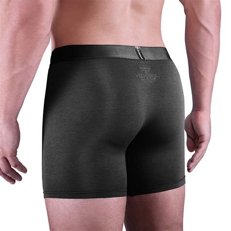 Clevedaur Mens Underwear 6 Inches Eco Friendly Fabric Lenzing Micro Modal Stretchy Boxer Briefs