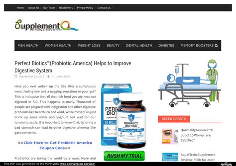 buy 1 probiotic in usa perfect biotics by supplementq issuu