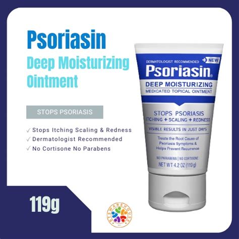 Psoriasin Multi Symptom Psoriasis Relief Ointment 42 Oz119g Shopee