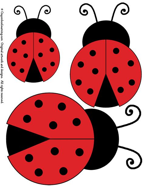 Ladybug Cut Out Pattern More Artofit