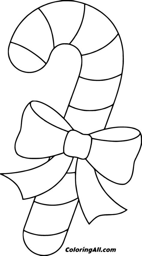 Candy Cane Printable Coloring Pages
