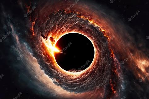 Premium Photo Spiraled Astronomical Phenomenon Representing Black