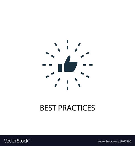 Best Practices Icon Simple Element Royalty Free Vector Image