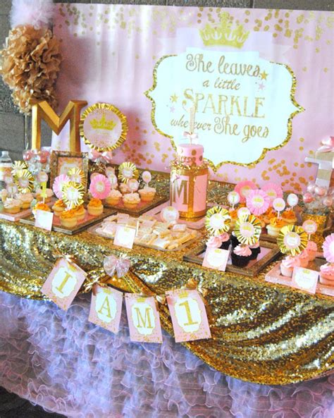Pink And Gold Sparkle Party Birthday Party Ideas Photo Of Catch My Party
