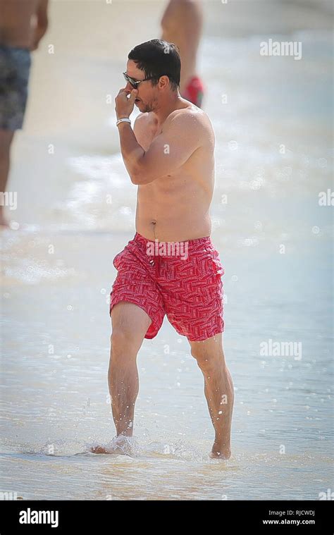 Mark Wahlberg Seen Outside The Sandy Lane Hotel With His Wife Rhea Durham In Barbados Mark Was
