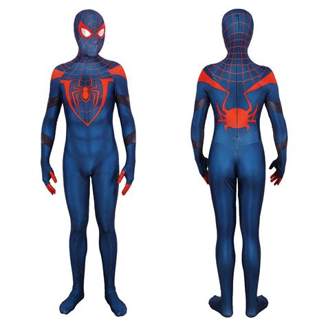 2020 Spider Man Miles Morales Cosplay Costume Halloween Spandex Zentai