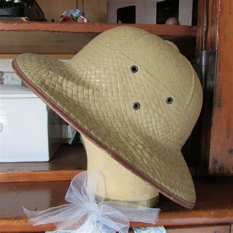 Natural Straw Pith Helmet African Safari Jungle Hat Costume Accessory Hot Sex Picture