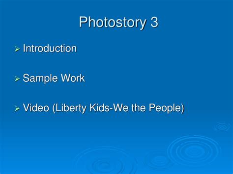 Guide To Photostory Ppt Download