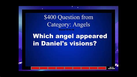 Biblical Jeopardy Bible Trivia Game 2 Youtube