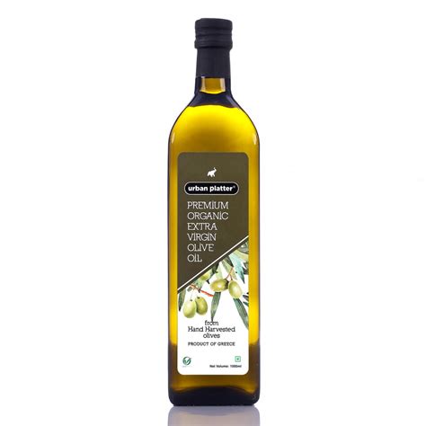 Urban Platter Premium Organic Extra Virgin Olive Oil 1000ml Hand