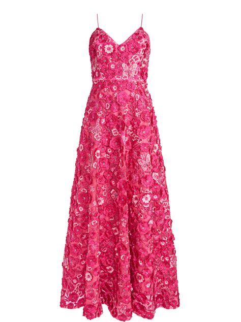 Domenica Embellished Ball Gown In Candy Multi Alice Olivia