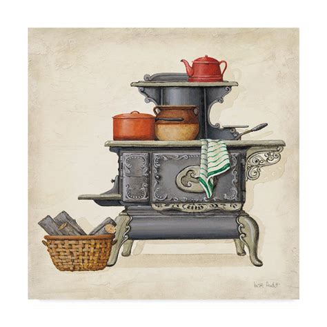 18 X 18 Stove B By Lisa Audit Trademark Fine Art Wall Canvas
