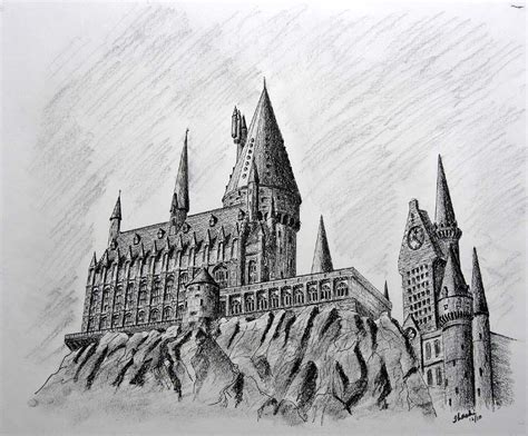 Hogwarts Castle Drawing Harry Potter Drawings Harry Potter Art