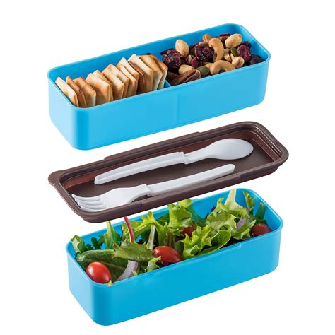 Ziz Home Bento Lunch Box Set For Adults And Kids 2 Stackable Food