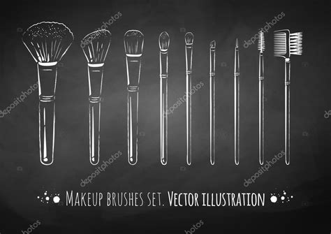 Makeup Brushes Kit — Stock Vector © Sonyaillustration 56134259