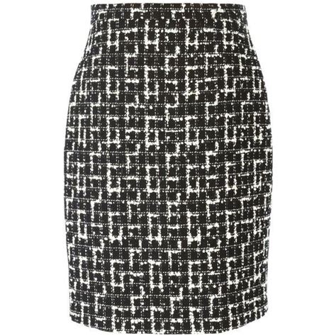 Emanuel Ungaro Bouclé Knit Pencil Skirt 5 510 Sek Liked On Polyvore