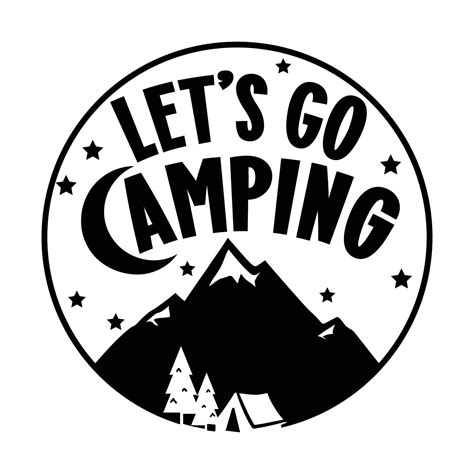 Lets Go Camping 14007744 Vector Art At Vecteezy