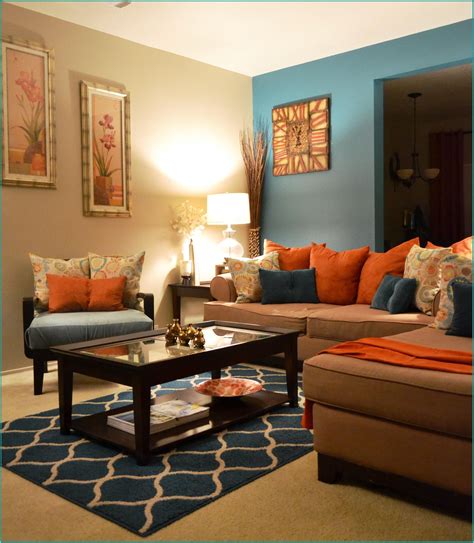 Living Room Decor Ideas Blue And Orange Living Room Decor Colors