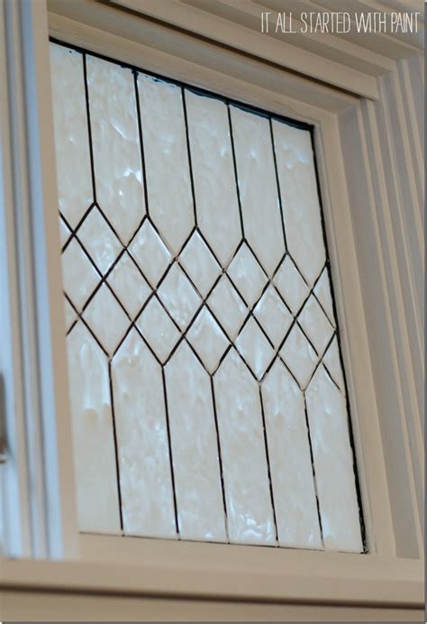 Faux Leaded Glass Window It All Started With Paint