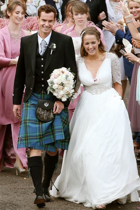 Andy Murray Wedding Pictures Kim Sears Wedding Dress Pictures Glamour Uk