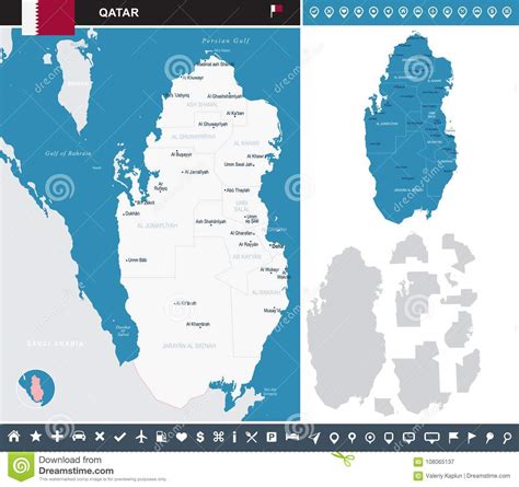 Qatar Mapa Infographic Ejemplo Detallado Del Vector Stock De The Best Porn Website