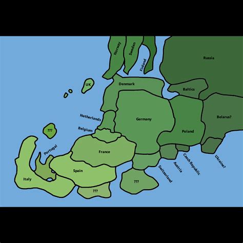 I Asked My Girlfriend To Draw A Map Of Europe Without Reference Second