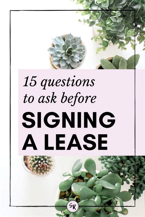 15 Questions You Should Ask The Landlord Before Signing A Lease