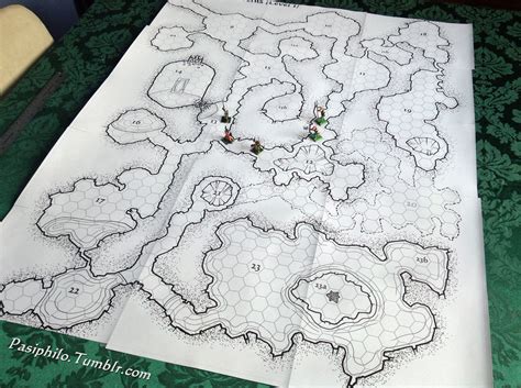 Game Scale Hex Dungeon Map By Pasiphilo On Deviantart