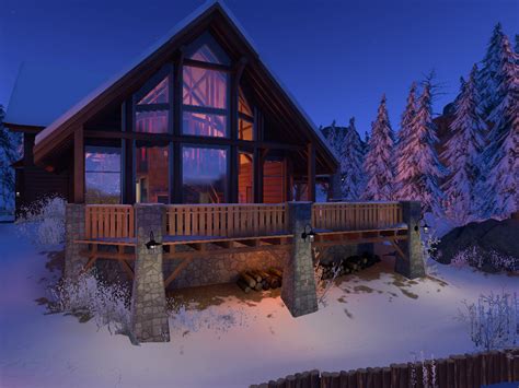 Winter Lake House Worlds On Vrchatbeta