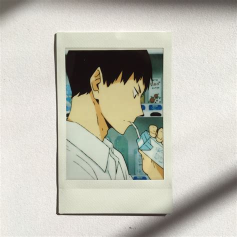 Kageyama Polaroid Set Of Three Anime Polaroids Etsy