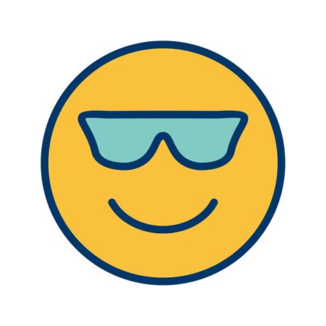 Cool Emoji Vector Icon 379120 Vector Art At Vecteezy