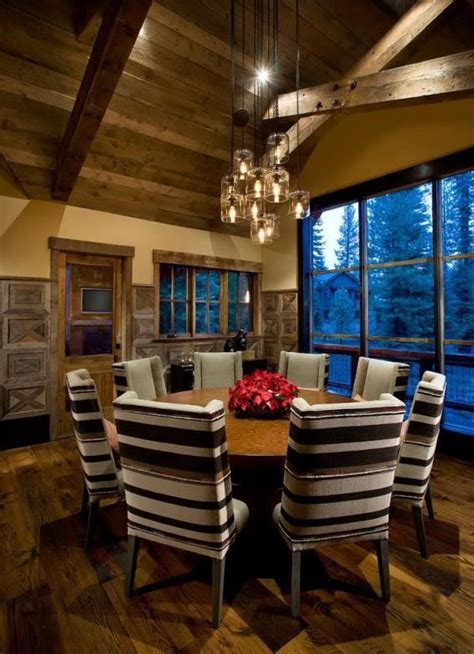 Image Result For Lighting For Vaulted Ceilings Dining Room Rustic
