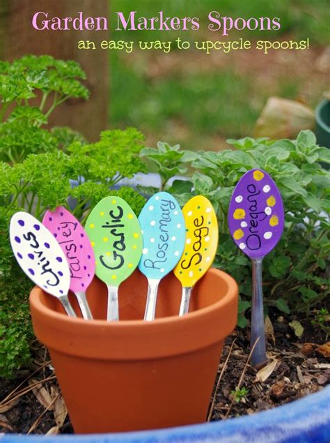 Easy Diy Garden Markers Spoons Garden Markers Vegetable