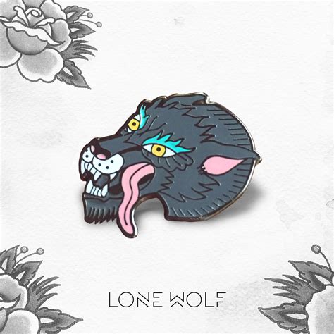 Wolf · Pinpoint · Online Store Powered By Storenvy Enamel Pins Pin