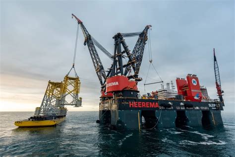 Gallery Heerema S Sleipnir Crane Vessel Installs Hornsea Jackets For