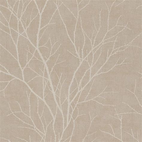 Twig Tree Branch Pattern Wallpaper Modern Non Woven Textured 455908