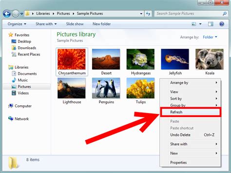 How To Enable Thumbnail View For Pictures In Windows 7 3 Steps