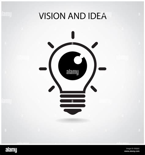 Vision And Ideas Signeye Iconlight Bulb Symbol Business Concept