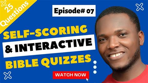 Episode 07 Bible Quiz 25 Self Scoring And Interactive Bible Quizzes