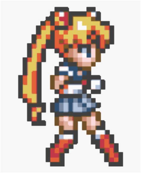 Pixel Clipart Pixel Art Sailor Moon  Transparent Pixel Hd Png