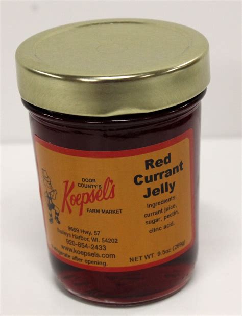Red Currant Jelly Koepsels Farm Market